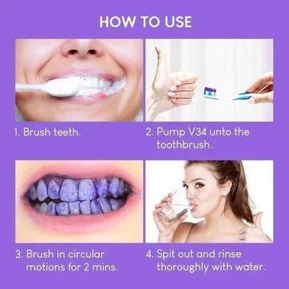 BrightSmile™ V34 Teeth Whitening Toothpaste - FirstBox